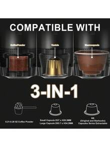 SOKANY Macchina per espresso portatile elettrica, macchina da caffè da viaggio per campeggio, auto e ufficio, con riscaldamento automatico e tipo C, in grado di preparare caffè caldo e freddo, compatibile con caffè macinato e caffè in capsule