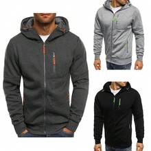 Sudadera deportiva con capucha y diseño Slim Fit para hombre - Gris - Ver 3