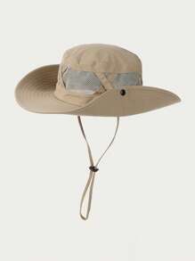 1 pièce Chapeau de seau femme chapeau de cow-boy unisexe chapeaux de soleil réglable profil bas non structuré couleur unie pour hommes femmes pour voyages extérieurs cadeaux