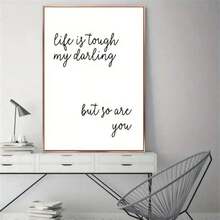 1pc Canvas Art Printing Inspiring Poster Decoration Painting, Life Is Difficult, Very Suitable For Living Room, Bedroom Wall Decoration,Wall Art No Frame ﻿ - Multicolor - View 14