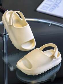 Fashionable And Minimalist Children's Sandals With EVA Soft Sole Suitable For Boys And Girls Beach Shoes And River Tracing Shoes - Beige - View 6