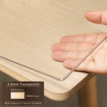 PVC Tablecloth Protector - 2.0mm Thick Clear, & Heat-Resistant Table Cover, Scratch-Proof Polyvinyl Chloride Material, Ideal For Home & Hotel Dining Tables, Coffee Tables, And Kitchen Countertops, Table Protection | Clear Table Cover | Durable PVC Material, Table Covering