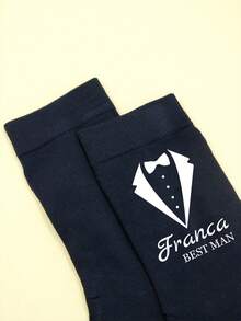 Custom Text Black Socks,Personalized Men Socks,Socks For Women,Wedding Gifts,Customized Boys Socks,Customizable Running Socks Men,Custom Letter Socks,Birthday Gifts,Valentine's Day,Party,Groomsmen Gifts,Bride And Groom,Simplicity,Men,Women,Boyfriend,Girlfriend,Family,Grandparents,Unique Gifts,Christmas Gift Supplies - Style a - View 5