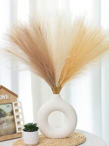 50/30/20/10pcs Faux Pampas Grass, Brown Pampas, Artificial Fluffy Pampas Grass, Fluffy Grass Flower Decorations For Bohemian Home Wedding Decoration, Outdoor Wedding, Wedding Decoration, Spring Decoration