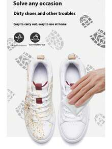 60片/12片/36片鞋清洁湿巾，鞋清洁剂，运动鞋清洁湿巾，运动鞋和运动鞋清洁湿巾 - 黑與白 - 查看 4