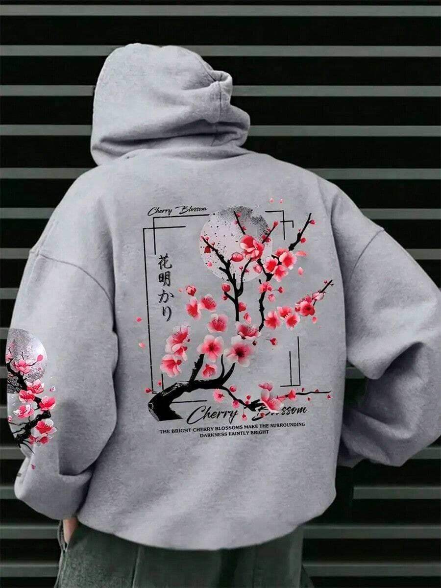 CHERRY BLOSSOM FC Sweatshirt Blouse Jacket - Gris - Ver 1