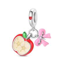 1 Set Accessori per braccialetti fai da te con ciondoli a tema frutta: pera verde, lampone, limone, mela. Un set fresco e dolce per l'estate! Limoni, fiori, api, ciondoli fai da te per vivacizzare l'estate