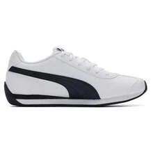 Puma Turin 3 Unisex Casual Sneakers, Retro Low-Top Lightweight Comfortable Athletic Shoes, 383037-06 - White - View 2