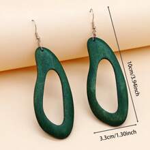 10 paires/set Boucles d'oreilles pendantes en bois minimalistes rétro, set de boucles d'oreilles polyvalent pour femmes, idéal pour le printemps, l'été et les vacances