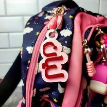 1Pc Custom Arabic Name Tag, Arabic Acrylic Keychain, Personalized Acrylic Name Tag, Water Bottle Tag, Backpack Name Tag, Gift For Teacher's Day, ,Colorful,Cute,Adorable,Funny,Kawaii,Y2K,Stylish,Unisex,Casual,Custom,Personalized,Unique,Customized,Ideal Gifts For Him,Ideal Gifts For Her,Her,Boyfriend,Girlfriend,Family,Friends,Apparel Accessories,Halloween Edit,Freshman, Sophomore, Underclassmen - Multicolor - View 3