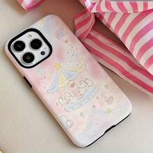 Una elegante funda para teléfono que no incluye cordón ni soporte. Funda Dream Park 2 en 1 - Duradera, Absorbe los Golpes, Protección Elegante - Para 16, 15, 14, 13, 12, 11, Plus, Pro,, Regalo de Cumpleaños Perfecto. - iPhone 14 - Ver 4