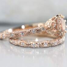 2pcs Women Fashion Ring Set, Luxury Delicate Zinc Alloy Cubic Zirconia Ring, Suitable For Valentine's Day, Vacation, Commute, Date, Party, Wedding, Engagement, Gift For Wife, Girlfriend, Mother, Birthday, Anniversary, New Year