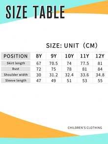 Tween Girl Solid Color Half-Open Chest Dress, Spring/Autumn - Royal Blue - View 6