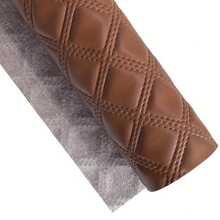 TotePrint Faux Leather Roll, 16 Inch X 54 Inch Diamond Quilted Texture, PU Leather Fabric, For DIY Bows, Earrings And Leather Craft Sewing Projects - Multicolor - View 16