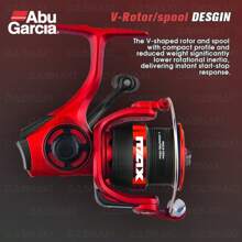 ABUGARCIA Carretes de pesca Black Max SX de Abu Garcia 2025, con bobina de metal, relación de engranaje 5.2:1, recambio de manija