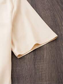 Printed Crew Neck T-Shirt, Casual Short Sleeve Top For Spring And Summer, Women's Clothing