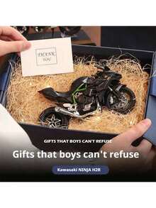 2025 New Arrival - Alloy Motorcycle - Kawasaki HR2 - Upgraded & Reinforced - Motorcycle Toy - Toy Car - Boys' Toy - Same Style - Halloween Gift - Christmas Gift - Holiday Gift - Birthday Gift - Perfect Gift - Toy - Multicolor - View 2