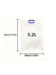 5.2L 大容量植物浇水器，1 个水袋，带 3 个滴头，可同时浇灌 3 种植物，可调节水流阀适合不同植物浇水需求，S 形挂钩，出色的户外花园灌溉和花卉维护助手 - 彩色 - 查看 5