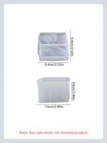 2 Stück/Set - Quadratische Schleife Geschenkbox Silikon Form Deckel + Boden, DIY kreative Aufbewahrungsbox Kerzenhalter Gips Form, Heim Dekoration Ornamente Epoxidharz Form, Handwerkskunst Gießformen