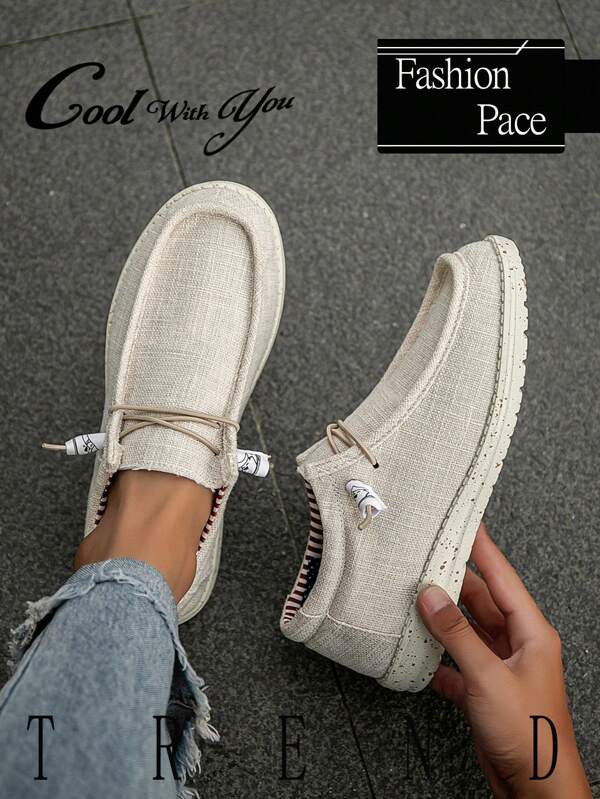 (Taille plus petite) Chaussures bateau décontractées pour homme, à couleur unie avec patchwork, à lacets et style Glissant, confortables, légères et idéales pour la marche en extérieur