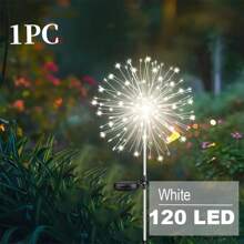 1PC Dandelion Gardening Landscape Outdoor Waterproof Fireworks Light Wedding Decoration Holiday Lawn Light 8 Lighting Modes Household Color, Warm White, White, 60/150/200/240LEDs Multiple Models Available