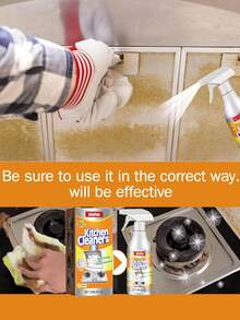 Set de 3 limpiadores de campana extractora: 1 limpiador de manchas de aceite, 1/2/3 limpiadores de humo y grasa pesada especiales para la cocina, limpiador multiusos para retirar la suciedad y los malos olores, apto para uso doméstico, restaurantes y limpieza del hogar (se envía aleatoriamente modelos nuevos y antiguos) - Multicolor - Ver 4