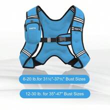 Weighted Vest 6lb 8lb 12lb 16lb 20lb 25lb 30lb Weight Vest With Reflective Stripe Weighted Vest For Men Women Workout Equipment For Strength Training Running Jogging Fitness Weight Loss SH PO