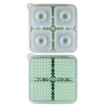 1 bandeja de cubitos de hielo cuadrados 3D, molde de silicona grande y divertido de cubitos de hielo cuadrados para cócteles, bourbon, brandy, whisky, negro, regalo para hombres - Rosa - Ver 8
