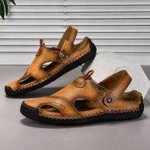 2-in-1 Herren Sommer Sandalen, Outdoor Lässig rutschfeste weiche Sohle Strandpantoffeln