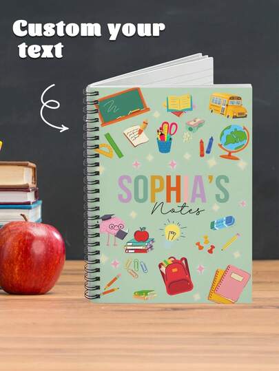 Quaderni personalizzati, un regalo per l'apprezzamento degli insegnanti, piccoli regali per feste di ragazze, quaderni personalizzati per insegnanti, libri da disegno per ragazze, quaderni scolastici, quaderni personalizzati per bambini, set di cancelleria essenziali per le scuole, regali per bambini, forniture scolastiche, ritorno a scuola, multifunzionale, ornamentale, riutilizzabile, moderno, colorato, carino, vintage, cartone animato, kawaii, personalizzato, unico, personalizzato, lavoratori, clienti, studenti, per affari/lavoro/ufficio, per la scuola