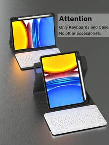 适用于 iPad 的旋转保护键盘套,兼容 iPad 第十代,采用 PU 皮革材质,适用于 iPad 10.2 英寸、9/8/7 英寸、Air 3/10.5 英寸、Pro 11 英寸(2018/2020/2021/2022 年款),配备亚克力背板和 Apple Pencil 插槽,适用于 iPad (A16) 11 英寸第十一代(2025 年款),支持 3 档角度调节,兼容 iPad Air 4/5/11 英寸 (M2) 2024 年款/(M3) 2025 年款,内置 150mAh 电池 - 黑色 - 黑色 - 查看 3