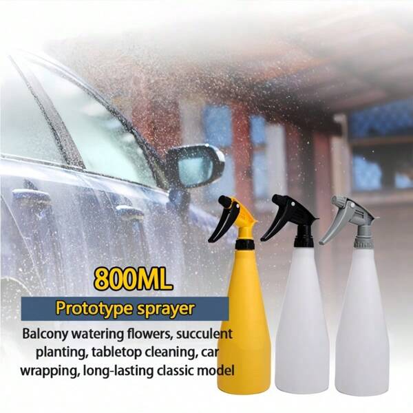 Autoreinigungs-Wasserspray-Flasche, tragbar, für das Auto montiert, kleine Sprühflasche für Schönheitsmasken, Reinigungsschaumsprühflasche, Spezialdetails für Autowäsche, Hotel-Desinfektion, Kunststoff-Seifenspray, Reinigungsdruckspray Auto, Blume