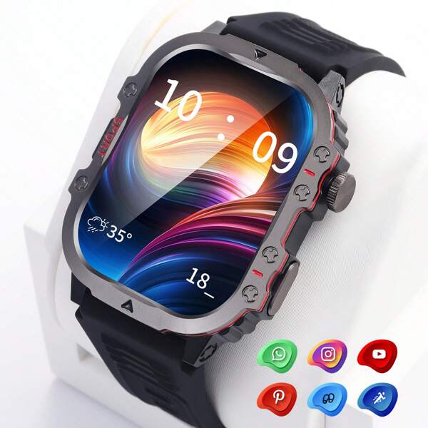 Eytlptoc New Men Smart Watch, Fashionable Appearance (Dial/Answer Calls), Large Touchscreen, Metal Body Men's Smart Watch, Suitable For Men/Women Sports Watch, Music Control Playback. Compatible With Android And IOS Phones, A Great Gift For Friends!