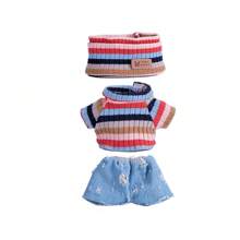 6.69 pollici Vestiti di bambola, compatibili con , include 3 outfit - cappello secchio alla moda, maglione e set di pantaloni o gonna, adatto per bambole di 6.69 pollici, accessori carini per bambole per giochi e esposizione (scarpe e bambola non incluse)