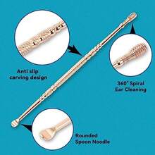 Spiral Ear Wax Remover Ear Cleaning Tool Ear Wax Removal Tool Ear Cleaner Ear Wax Removal Kit Spring Ear Wax Cleaner Tool Set - 如圖 - 查看 3