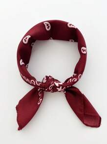 1 Peça Bandana Lenço Unissex Hip Hop Faixa de Cabelo Preta Lenço para Pescoço Acessórios Esportivos Envoltórios para Pulso Lenços Quadrados Estampados Lenço