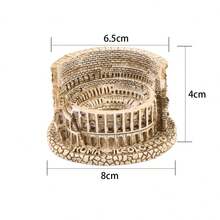 Colosseum Aquarium Decoration Ancient Arena Roman Colosseum Pet Decoration - Khaki - View 2
