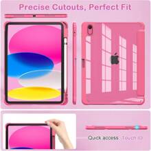 OKP Case For IPad 11th Generation 11ih A16 2025 For 10.9'' IPad 10th Gen 2022 Sli Lightweight IPad 11 10 Th Gen Protective Cover With Trifold Stand Auto Wake Sleep Clear PC Back Shell