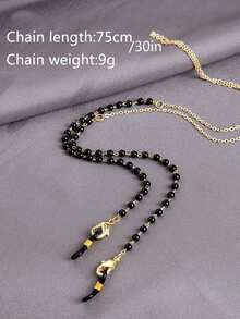 1-4件金属眼镜链/口罩链、光学眼镜挂绳、防丢眼镜配件套装 - 彩色 - 查看 11