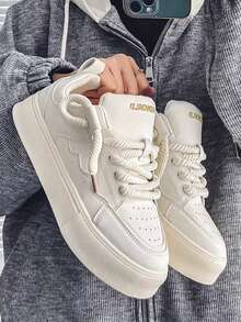 Women Wedge Sneakers - 白色 - 查看 1