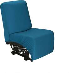 Additional Seat Cover For Reclining Couch Covers, Super Stretch Recliner Covers For Large Recliner, Reclining Sofa Slipcovers Furniture Protector For Kids Pets With Elastic Band, Peacock Blue - 藍色 - 查看 1