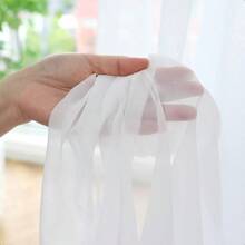 Window White Sheer Curtains 84 Inches Long 2 Panels Sheer White Curtain Clear Basic Rod Pocket Panel Other Beige Grey Purple Pink 63 72 95 108 Inch Bedroom Living Room Yard Kitchen