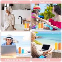 Travel Bottle Set Of 16 - Leakproof Silicone Squeeze Container For Toiletries, Conditioner, Shampoo, Lotion And Shower Gel Accessories