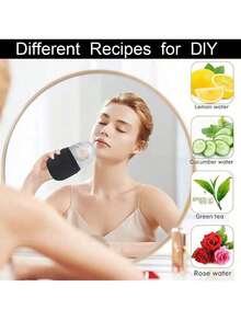 3pcs Ice Face Roller Set – Silicone Facial Massager With Rose Quartz Roller & Gua Sha Plate For Puffiness, Glow & Skincare - 黑色 - 查看 10