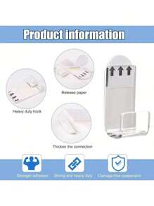 12pcs Vinyl Wall Mount,Acrylic Shelves,Vinyl Shelf,Vinyl Record Wall Mount Display Holder No Screws,Self Adhesive Clear Acrylic Vinyl Record Hangers Stylish Acrylic Album Holder For Home And Office