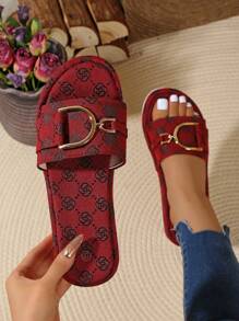 2025 New Thick-Sole Wedge Heel Sandals, Ladies Home Slippers, Fashion Women Summer Beach Flip Flops