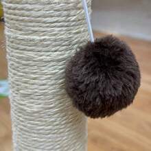 Stâlp de zgâriat pentru pisici, cadru de cățărat din sisal pentru pisici, placă verticală de zgâriat pentru pisici, stâlp de zgâriat pentru gheare, jucării pentru pisici adulte, cadru vertical de cățărat pentru pisici, placă de zgâriat pentru pisici, provizii pentru animale de companie, jucărie mică de auto-divertisment pentru pisici - Maro - Vizualizare 4