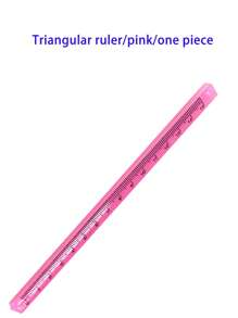 15cm Transparent Plastic Triangle Ruler, Student Stationery Supplies Triangle Scale Ruler, Available In Multiple Colors,School Supplies,Back To School
