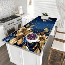 1pc Floral Printed Drainage/Absorbent/Drying Mat For Coffee Maker, Dishes - Polyester Table Top Protector Mat, For Kitchen Counter Decor - Home Bar And Dining Table Placemat - HQQLSD107 - View 13