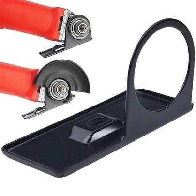 Soporte de equilibrio de base para amoladora angular manual, soporte de acero grueso ajustable, base de máquina de corte, herramientas de carpintería DIY, protección